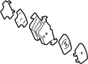 View Disc Brake Pad Set (Rear) Full-Sized Product Image 1 of 2
