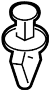 View Rivet. Headlight. Pin. Clip. (Lower) Full-Sized Product Image 1 of 10