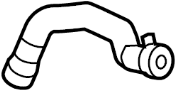 View Radiator Coolant Hose (Lower) Full-Sized Product Image