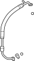 View A/C Refrigerant Suction Hose Full-Sized Product Image