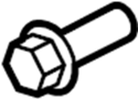Image of BOLT. Hood. Latch. Screw. A threaded rod with a. image for your 2019 Ford F-150 3.0L Power-Stroke V6 DIESEL A/T 4WD XLT Standard Cab Pickup Fleetside 