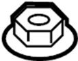 View Nut. Headlight. Battery. Hold. Down.  Full-Sized Product Image