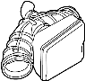 View Engine Air Intake Hose (Front, Lower) Full-Sized Product Image