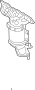 View Catalytic Converter with Integrated Exhaust Manifold Full-Sized Product Image