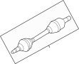 View CV Axle Assembly (Front) Full-Sized Product Image