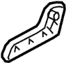View Seat Back Recliner Adjustment Handle Full-Sized Product Image
