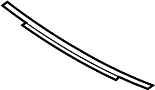 Image of Sunroof Glass Seal (Front) image for your 2000 Ford F-250 Super Duty  XL Crew Cab Pickup 