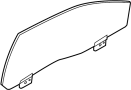 Image of Door Glass image for your 2017 Ford Focus 2.0L Duratec FLEX A/T FWD SEL Sedan 