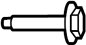 View Bolt. Track. Bar. Trailing. Arm. (Front, Rear) Full-Sized Product Image