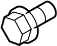 Image of Bolt. Trailer. Impact. Hitch. Bar. (Upper). Bumper Impact Bar Bolt. image for your 2023 Ford F-150 5.0L V8 FLEX A/T 4WD SSV Crew Cab Pickup Fleetside 