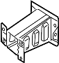 View Bumper Impact Bar Bracket (Lower) Full-Sized Product Image