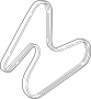Image of Accessory Drive Belt image for your 2017 Ford F-150 5.0L V8 FLEX A/T 4WD XL Standard Cab Pickup Fleetside 