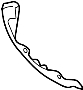 View Engine Timing Cover Gasket (Front, Upper) Full-Sized Product Image