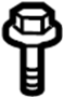 Image of Bolt. (Front, Upper, Lower). A Bolt that attaches the. image for your 2022 Ford F-150 2.7L EcoBoost V6 A/T 4WD XLT Extended Cab Pickup Fleetside 