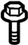 View Bolt. Bumper. Screw. Support. (Front, Upper) Full-Sized Product Image
