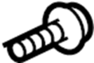 Image of Bolt. Bumper. Bar. Bracket. (Upper, Lower). Bumper Face Bar Bolt. image for your 2023 Ford F-150 3.5L EcoBoost V6 A/T RWD Lariat Extended Cab Pickup Fleetside 
