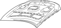 Image of Hood Panel image for your 2018 Ford F-250 Super Duty  XLT Extended Cab Pickup Fleetside 
