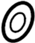 Image of Engine Oil Drain Plug Gasket image for your 1984 Mercury Grand Marquis   