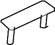 View Suspension Stabilizer Bar Bracket Bolt (Upper) Full-Sized Product Image