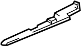 Image of Guide. Sunroof. Rail. Sunroof Cable Guide. image for your 2012 Ford F-150 5.0L V8 FLEX A/T RWD FX2 Extended Cab Pickup Fleetside 