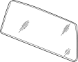 Image of Back Glass image for your 1999 Ford F-350 Super Duty  XL Cab & Chassis Fleetside 