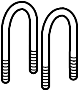 Image of Leaf Spring Axle U - Bolt. Leaf Spring Axle U-Bolt. image for your Ford