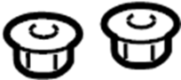 Image of Nut. Bumper. Bracket. Bumper Face Bar Mount. image for your Ford