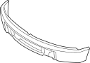 Image of Bumper Face Bar (Front) image for your 2024 Ford F-150 2.7L EcoBoost V6 A/T RWD STX Crew Cab Pickup Fleetside 