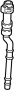 View Automatic Transmission Oil Cooler Hose (Front, Lower) Full-Sized Product Image