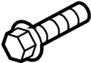 View Bolt. Pulley. Engine. Crankshaft. Harmonic Balancer.  Full-Sized Product Image