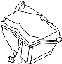 Image of Engine Air Intake Resonator image for your 2009 Ford F-150  Platinum Crew Cab Pickup Fleetside 
