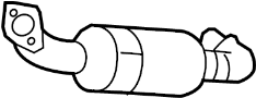 Image of Catalytic Converter image for your 2019 Ford F-150 3.3L Duratec V6 FLEX A/T 4WD XL Crew Cab Pickup Fleetside 