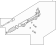 Image of Rack and Pinion Assembly image for your 2019 Ford F-150 3.3L Duratec V6 FLEX A/T RWD XL Standard Cab Pickup Fleetside 