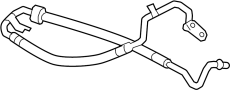 Image of Power Steering Pressure Hose image for your 2001 Lincoln Town Car   