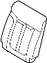 Image of Seat Back Cushion Cover (Rear) image for your Ford