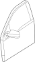 Image of Door Shell (Front) image for your 1997 Ford F-150 4.2L Triton V6 A/T RWD Base Standard Cab Pickup Stepside 