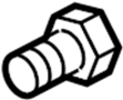 Image of Fender. Rivet. Bolt. (Lower). Fender Bolt. Fender. image for your 2020 Ford F-350 Super Duty  XL Standard Cab Pickup 