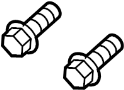 View Screw. Trim. Pillar. (Rear, Upper, Lower) Full-Sized Product Image