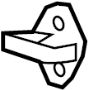 View Door Lock Striker Pin Full-Sized Product Image 1 of 2