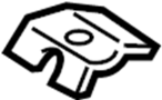 Image of Nut. Wheel. Molding. (Lower). A Nut used to secure the. image for your 1995 Ford