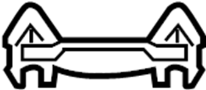 Image of Headliner. Bracket. A Bracket for a. image for your Ford