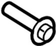 Image of Screw. Trim. Pillar. Panel. Bolt. (Rear). Battery Tray Bolt. image for your 2019 Ford Transit Connect   