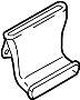 Image of Duct. (Front, Rear, Lower). HVAC Air Distribution. image for your 1999 Ford E-250 Econoline 5.4L Triton V8 BI-FUEL A/T Base Extended Cargo Van 