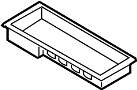 Image of Console Compartment image for your 2019 Ford F-150 5.0L V8 FLEX A/T 4WD Lariat Crew Cab Pickup Fleetside 
