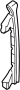 Image of Retainer. Window. Channel. Glass. (Front, Rear, Lower). A bracket for a door. image for your 2008 Ford F-150 4.6L Triton V8 A/T RWD THE 60TH ANNIVERSARY EDITION Crew Cab Pickup Stepside 