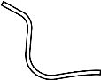 View Engine Coolant Overflow Hose (Lower) Full-Sized Product Image