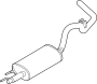 Image of Exhaust Muffler (Rear) image for your 2019 Ford F-150 3.3L Duratec V6 FLEX A/T RWD XL Crew Cab Pickup Fleetside 