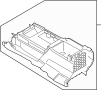 Image of Seat Console image for your 2024 Ford Transit-250 3.5L V6 FLEX A/T AWD Base Standard Cargo Van 