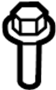 View Door Hinge Bolt (Upper, Lower) Full-Sized Product Image