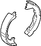 View Parking Brake Shoe Full-Sized Product Image 1 of 4